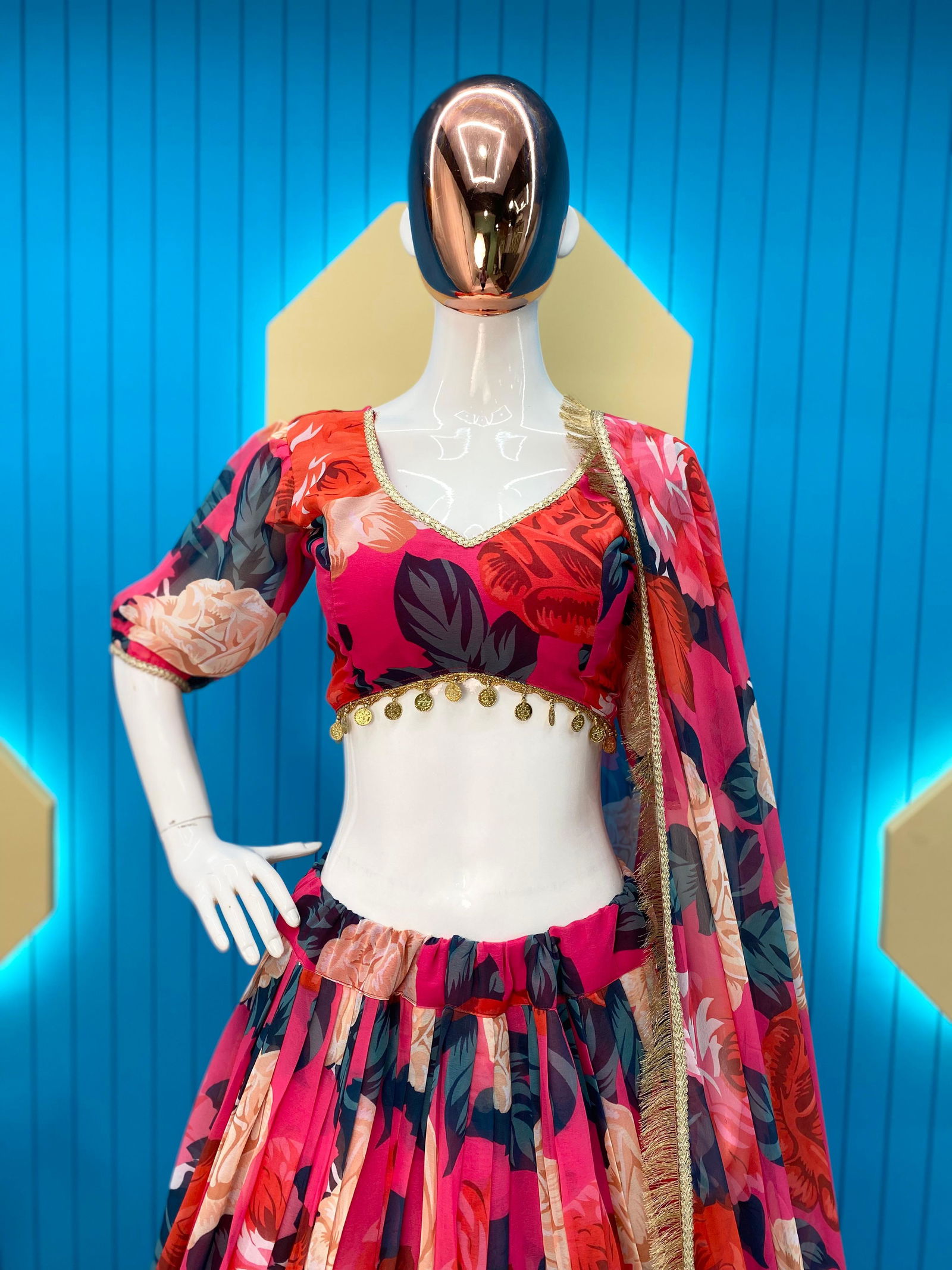 LG 600 Printed Party Wear Lehenga Choli Catalog